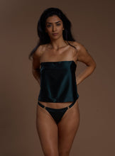 Charger l'image dans la galerie, Silk Triangle Panty - Emerald Green