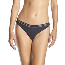 Load image into Gallery viewer, HUIT Sweet Cotton Black Thong